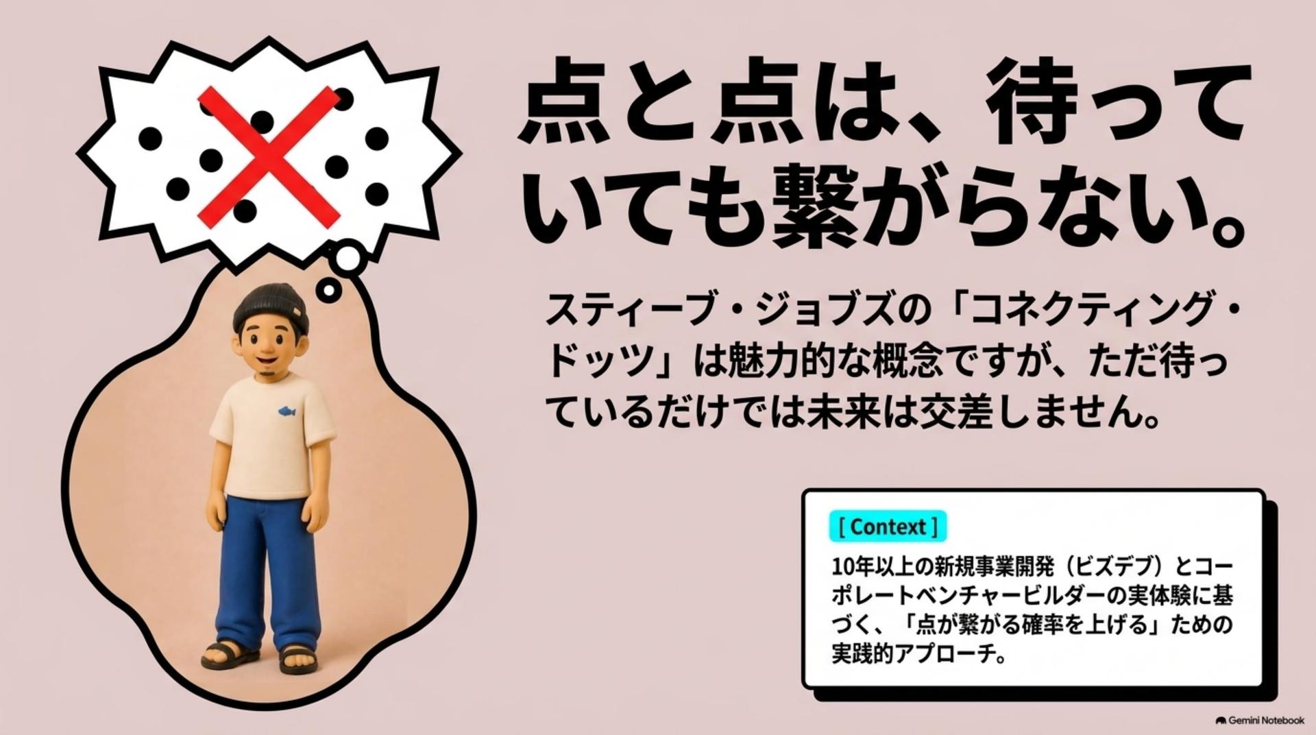 Apple創業者「コネクティング・ドッツ」を新規事業でどう活かすか?